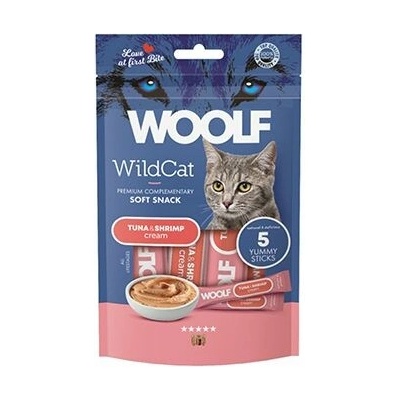 WOOLF WildCat Cream Regular Tuna&Shrimp 5 x 14 g