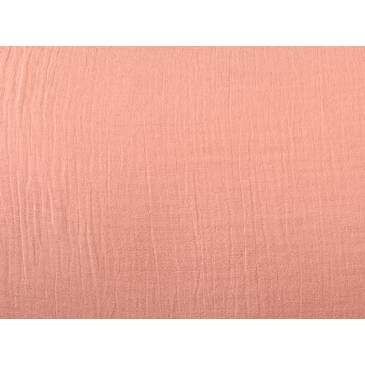 Dvojitá gázovina - lososová š.140cm
