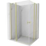 Mexen Mist Duo кабинен душ със сгъваема врата 105 x 85 см, прозрачна, матирано злато - 8A4-105-085-55-00 (8A4-105-085-55-00)