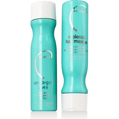 Malibu C Wefts & Extensions Wellness Collection шампоан 266 ml + балсам 266 ml + саше 4 x 5 g