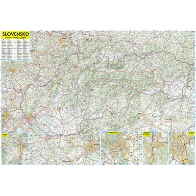 Slovensko automapa 1: 500 000 lamino+ lišta Shocart