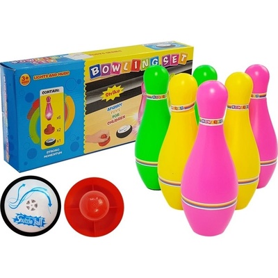 Lean Toys Bowlingová sada 6 kolkov so svetlami