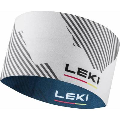 Leki XC Headband dark denim-white-grey