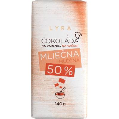 Lyra Čokoláda na vaření mléčná 50% 140 g
