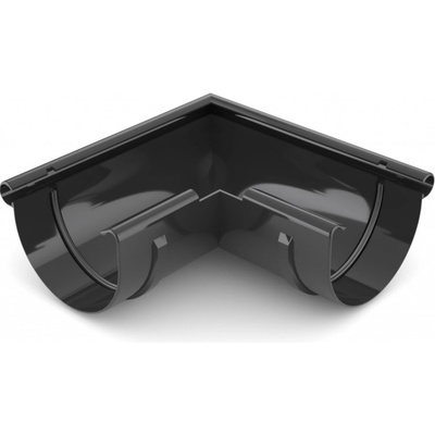 Bryza Vonkajší rohový žľab plastový Ø 125 mm RAL 9005 čierny
