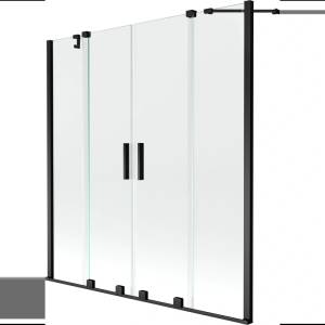 Mexen Velar Duo параван за вана, плъзгащ се, двукрилен, 150 x 150 см, прозрачен, (896-150-000-02-70)
