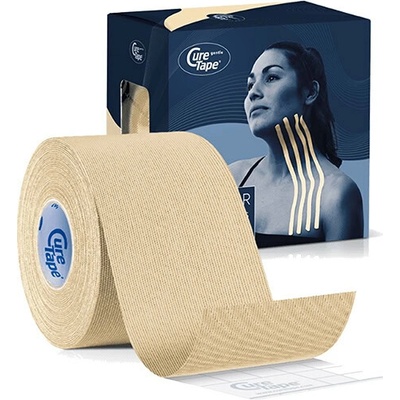 CureTape GENTLE jemná kineziologická páska béžová 5 cm x 5 m