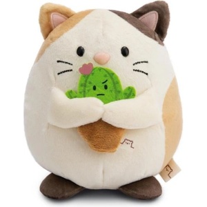 NICI плюш MyMochi Котка Angy 16см с кактус в подаръчна опаковка (61147)
