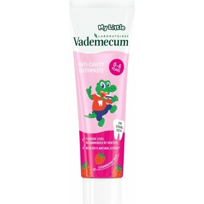 Vademecum My Little Strawberry detská s fluoridom jahoda 50 ml