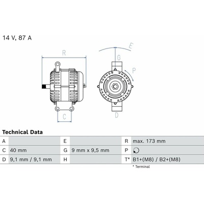 Alternátor BOSCH 0 986 042 720