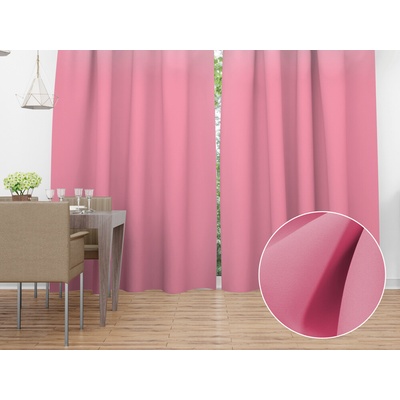 Biante Dekoračný záves Rongo RG-027 Ružový 140x140 cm