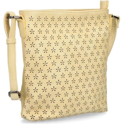 Indee crossbody kabelka květinová žlutá