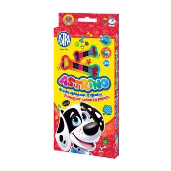 Astra Цветни триъгълни моливи Астрино 12 цвята (as312221004)