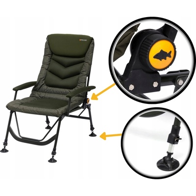 Prologic Křeslo Inspire Daddy Long Recliner Chair with Armrests – Zboží Mobilmania