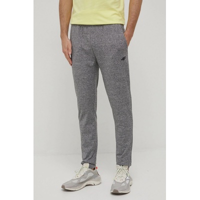 4F H4L22-SPMTR350 COLD LIGHT GREY MELANGE pánské tepláky