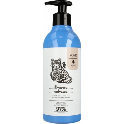 Yope Prírodný osviežujúci sprchový gél s cédrovým drevom borievkou a chilli 400 ml