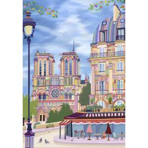 Pieces & Peace - Puzzle Notre Dame, France - 1 000 piese