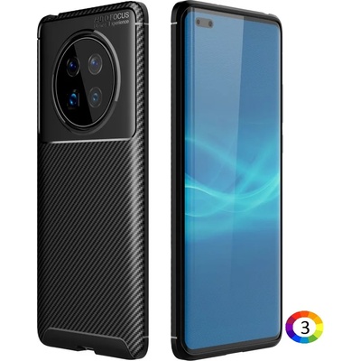 Huawei Mate 40 Удароустойчив Carbon Fiber Калъф и Протектор