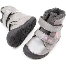 D.D.Step D.D.Step DETSKÉ BAREFOOT ZIMNÉ TOPÁNKY 073 DARK GREY