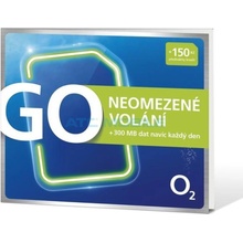 O2 SIM karta GO Neomezeně - Kredit 150Kč
