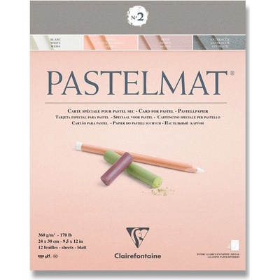 Clairefontaine Blok Pastelmat No.2 24 x 30 cm 12 listů 360 g