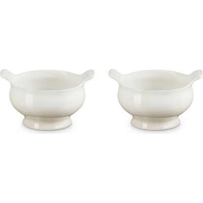Misky na bujón Le Creuset kameninové béžové 600 ml 2 ks