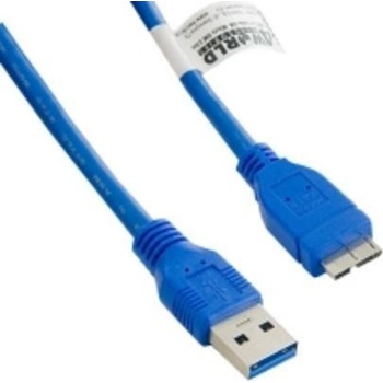4World 08967 USB 3.0 AM-Micro BM 5m, modrý