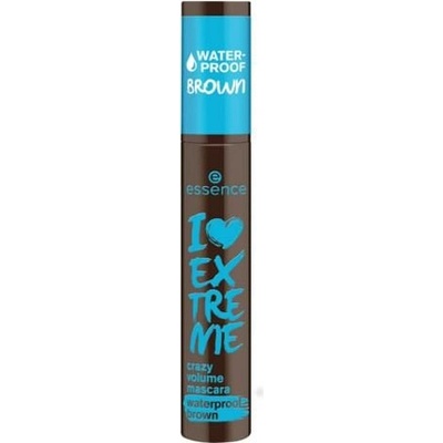 Essence řasenka I Love Extreme waterproof brown 12 ml