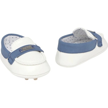 Mayoral Бебешки мокасини Mayoral - Бели/сини, размер 16 (25-09892-053-16)