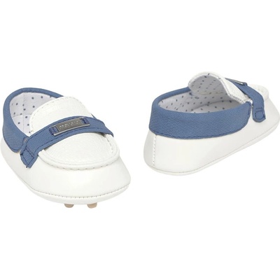 Mayoral Бебешки мокасини Mayoral - Бели/сини, размер 16 (25-09892-053-16)