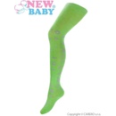 New Baby bavlnené pančucháče 3D zelené
