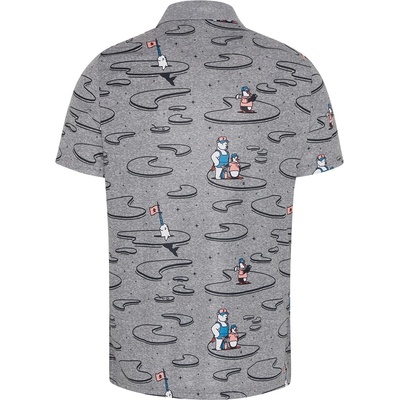 Original Penguin Men's All Over Print Short-Sleeve Shirt - Quiet Shade