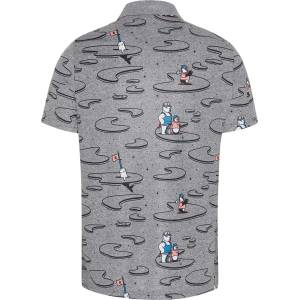 Original Penguin Men's All Over Print Short-Sleeve Shirt - Quiet Shade