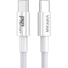 Vipfan P02 USB-C na USB-C, 1m, bílý