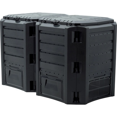 Prosperplast Compogreen 2x400 l čierny