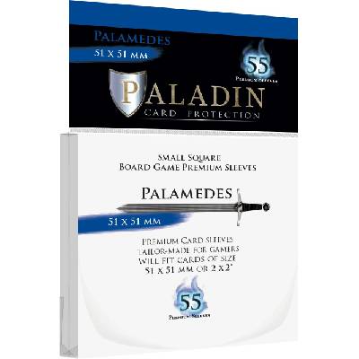 Протектори за карти Paladin Card Protection - Palamedes, Small Square, 51 x 51 mm (55 бр. ) (PALPALCLR1)