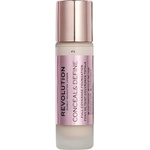 Makeup Revolution Conceal & Define Покривен фон дьо тен, F3, 23 ml - baby