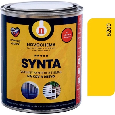 SYNTA S 2013 vrchná syntetická farba 5 kg 6200 žltá plynárenská