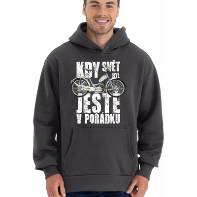 Kdy svět byl ještě v pořádku JAWA Stadion S11 V12 mikina OVERSIZEunisex NOVINKA
