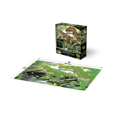 PRIME 3D Puzzle Svítící Dvojitá DINO pohroma 100 ks