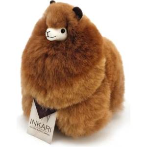 Inkari Inkari Плюшена играчка Алпака Средна Карамел 32см (ink3028)