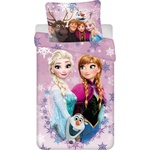 Jerry Fabrics Единично памучно детско спално бельо 140x200 cm Frozen - Jerry Fabrics (23BS366)