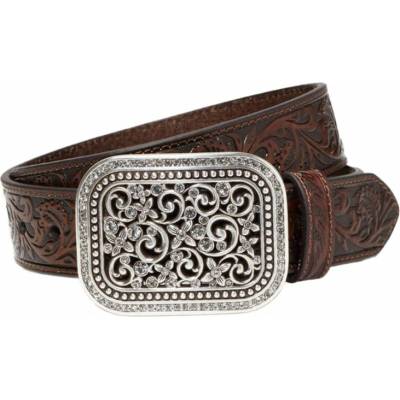 Ariat Pásek WMS Rhinestone Filigree brown