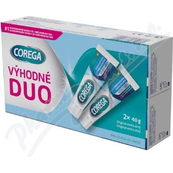 Corega Reklama Corega Original extra silný fixační krém Duo 2 x 40 g od 159 Kč ...