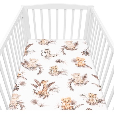 New Baby bavlna prestieradlo Safari 60x120