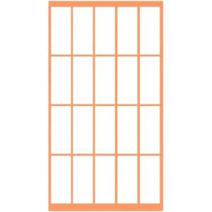 Fleks-Ko Етикети за цени Fleks-Ko, размер 51x21mm, 200бр, червени (OK5507)