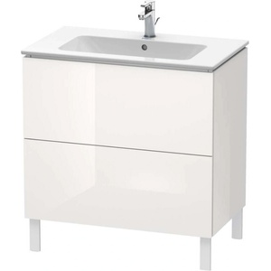 Duravit L-Cube - Шкафче за умивалник 86x82x48 см, 2 чекмеджета, лъскаво бяло LC662602222 (LC662602222)