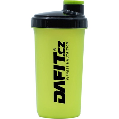 Dafit Šejkr 700 ml neon žluto černá, černé logo