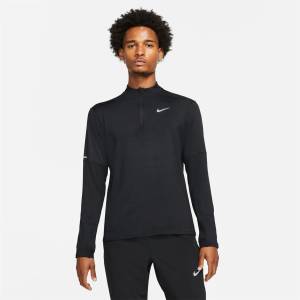Nike Горнище с цип Nike Element 3.0 Men's 1/2-Zip Running Top - Black
