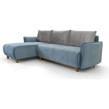 Image 1 of Kambo Ъглов Диван Родос, синьо и сиво, Velveto
